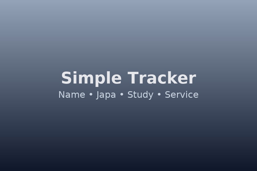 Simple tracker and clear resolve