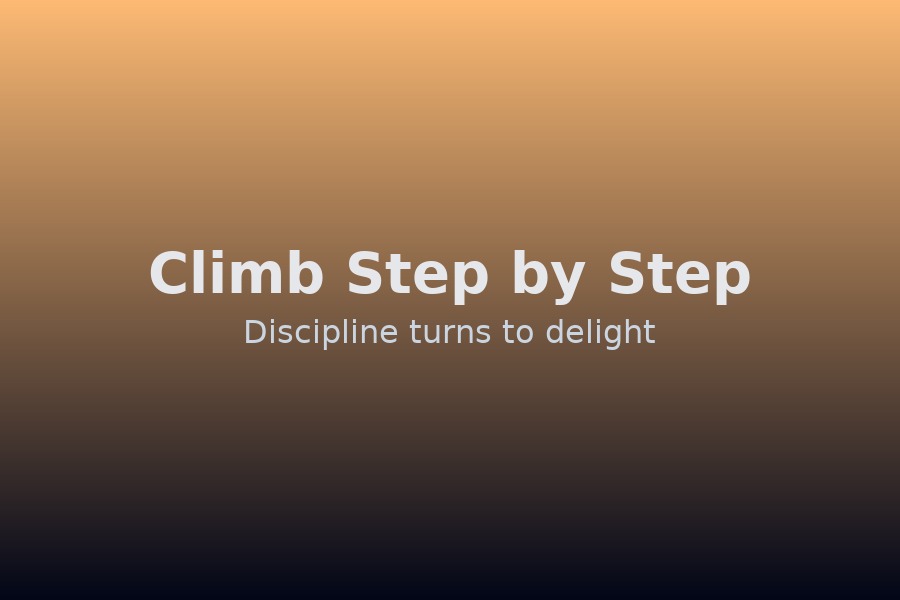 Mountain path — suitability and steady steps