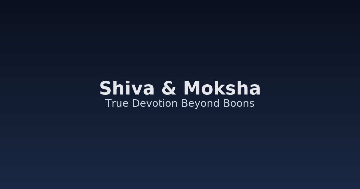 Shiva & Moksha